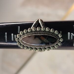 Navajo Sterling Silver and Petrified Wood Ring